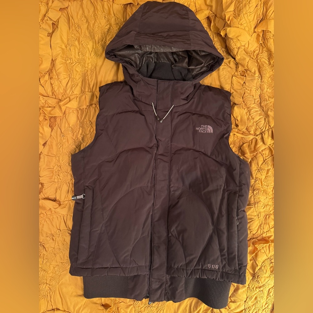 The North Face Brown Hooded Vest